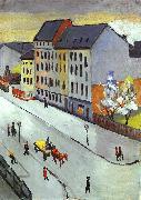 August Macke, Our Street in Gray